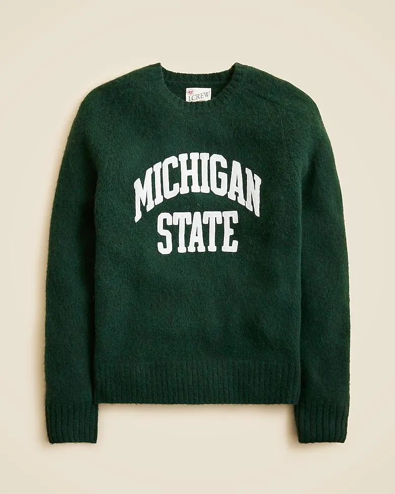 '47 X J.Crew brushed wool Michigan State sweater