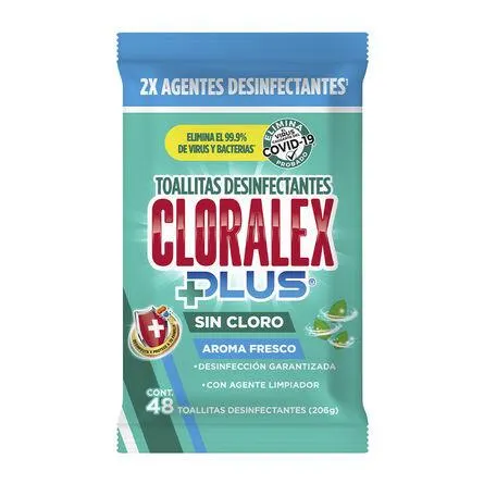 Toallitas Antibacterial Cloralex 48 Piezas