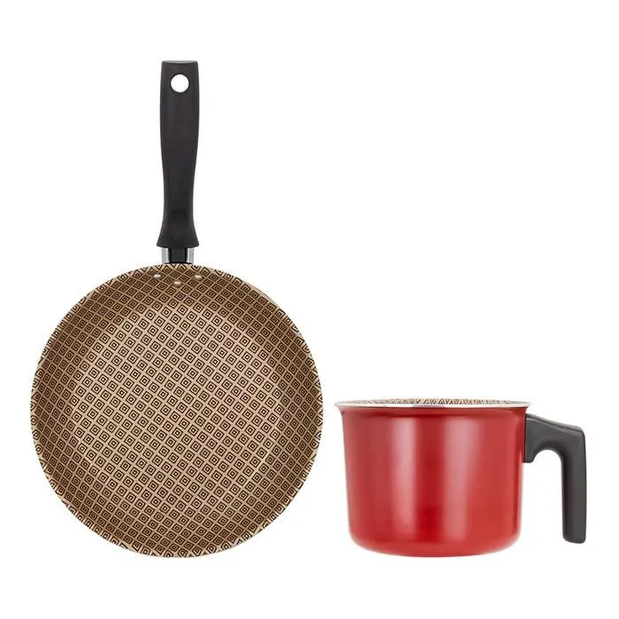 Juego de sartén 24 cm y hervidor 12 cm de aluminio Turim 32300193 Tramontina