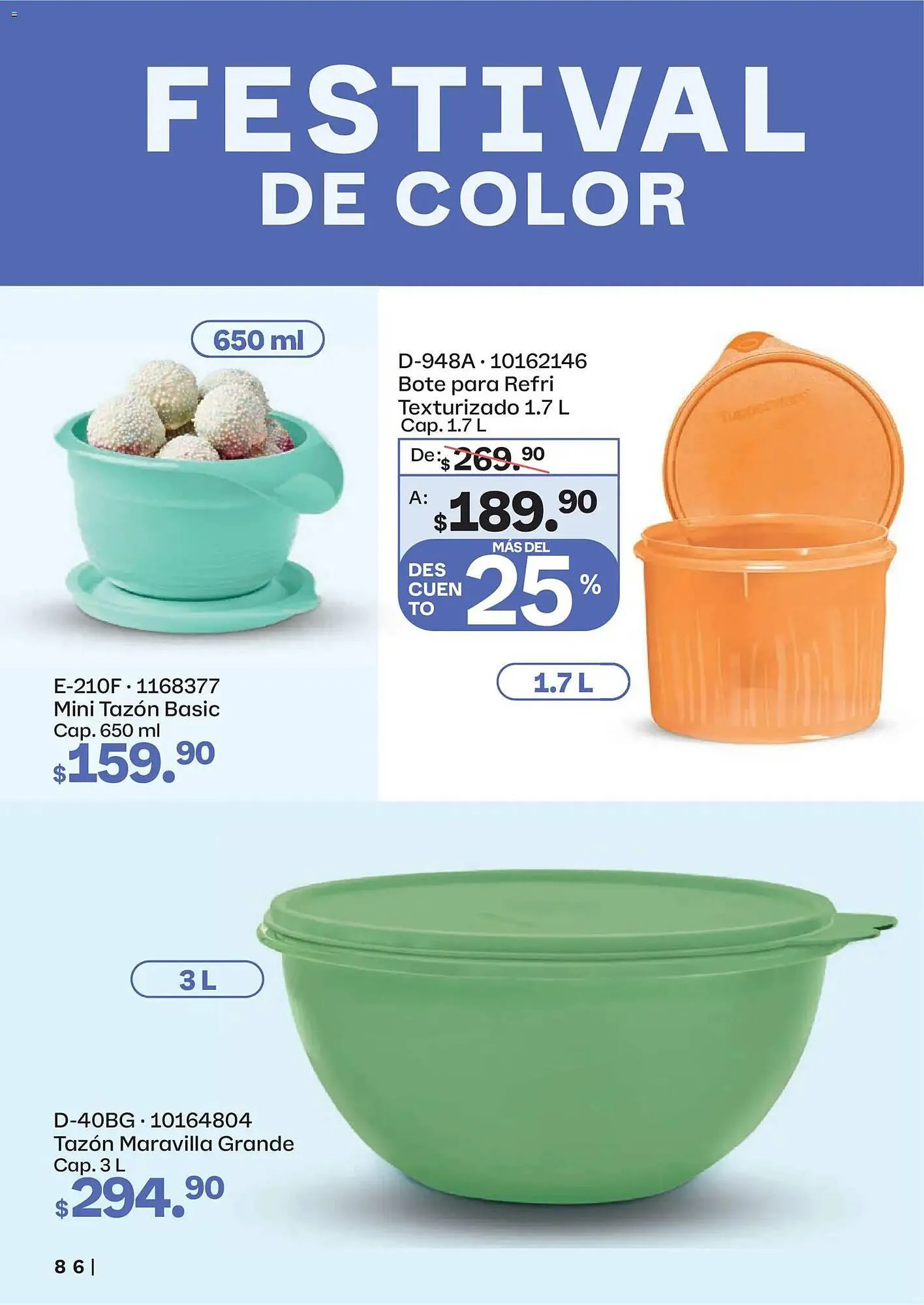 Catálogo de Catálogo Tupperware 23 de febrero al 23 de marzo 2026 - Pagina 86