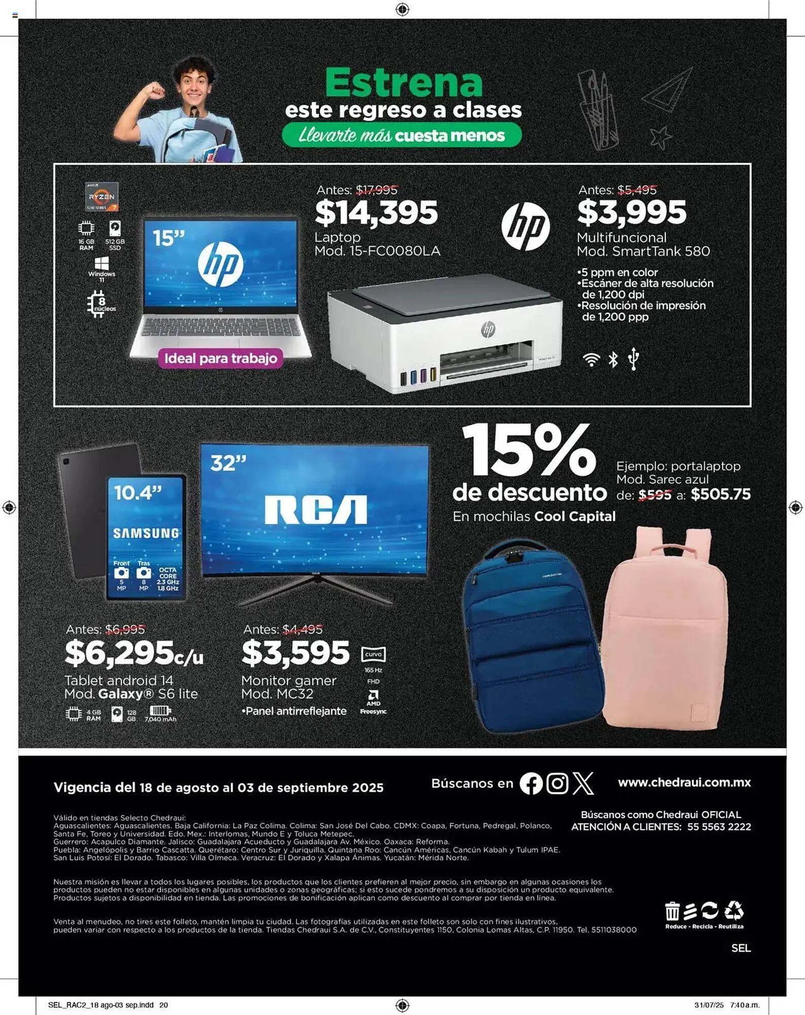 Catálogo de Catálogo Chedraui 18 de agosto al 3 de septiembre 2025 - Pagina 20