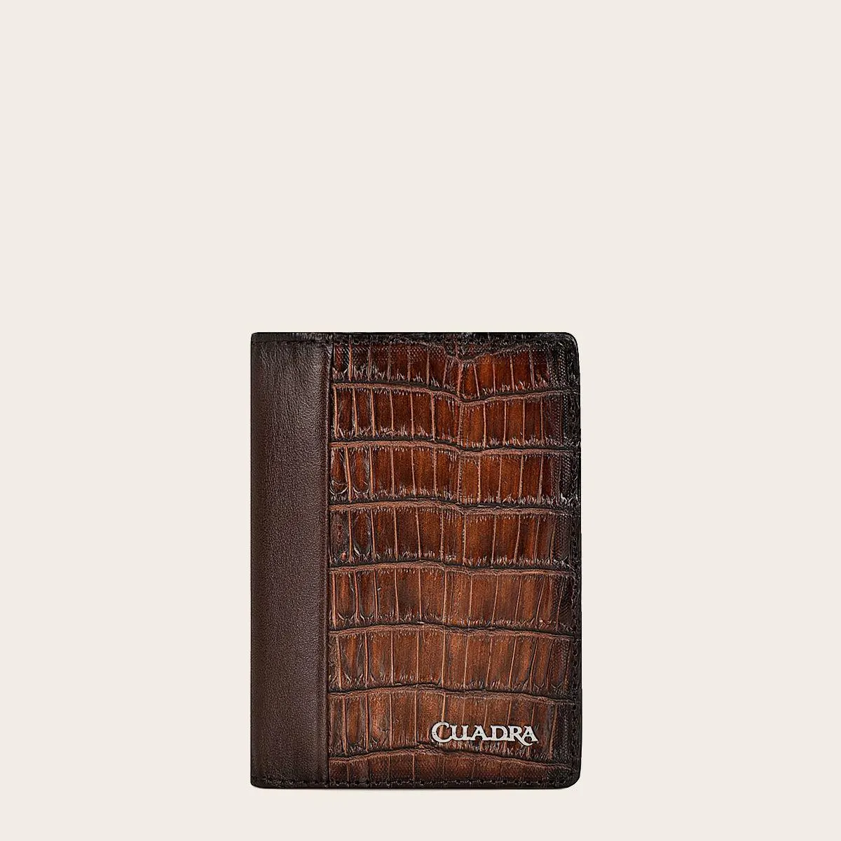 Tarjetero en piel genuina de fuscus