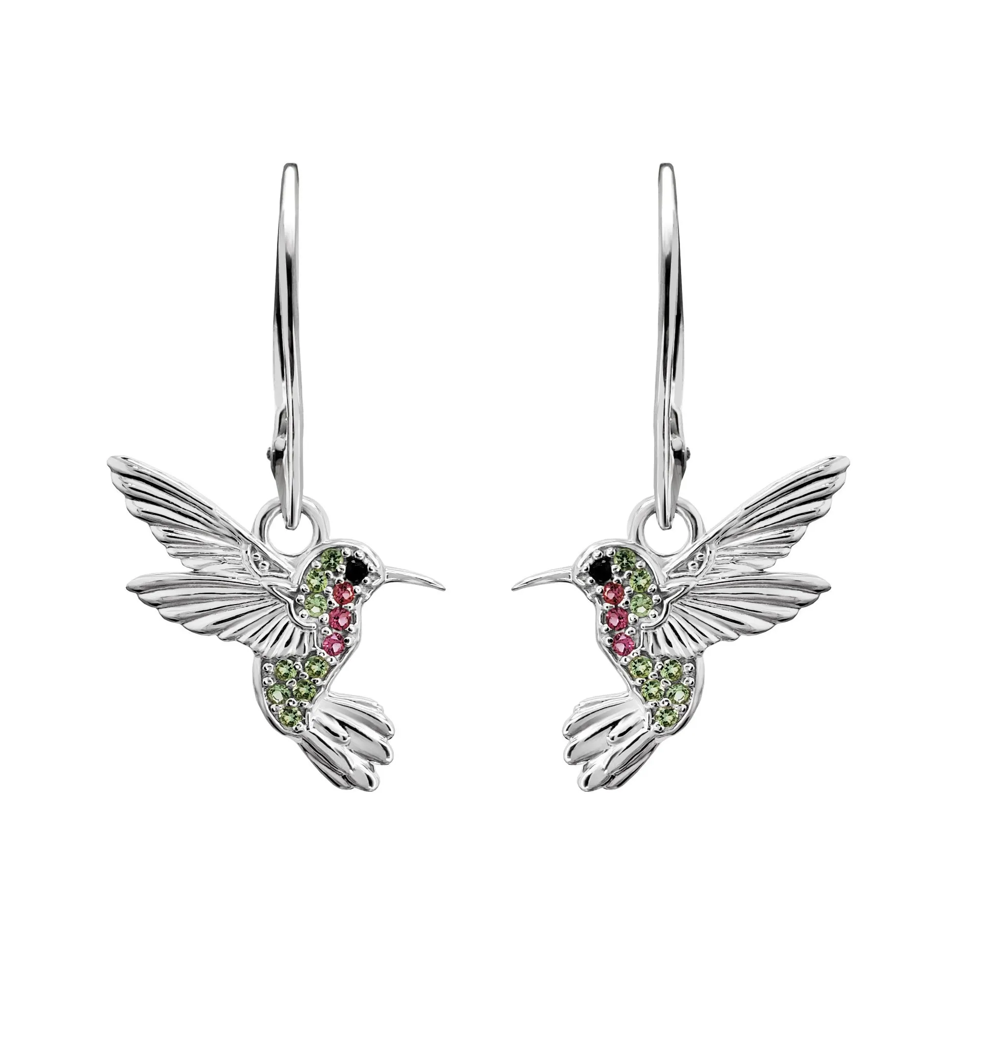 Aretes Anamora Florecer Flor Colibri