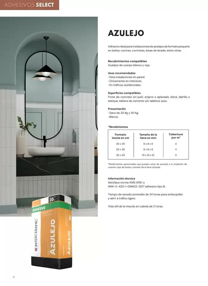 Catálogo de Materiales de instalación 14 de noviembre al 30 de junio 2025 - Pagina 12