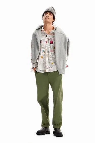 Camisa manga larga periódico