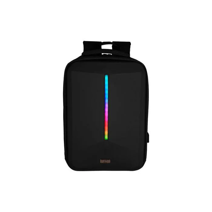 Mochila Gamer Vorago Bp-500 Rgb Porta Laptop Hasta 15.6" Repelente Al Agua Usb Bluetooth 5.0