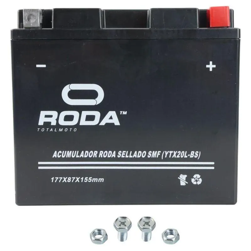 Acumulador Sellado Smf (Ytx20L-Bs) Roda 12V 20A