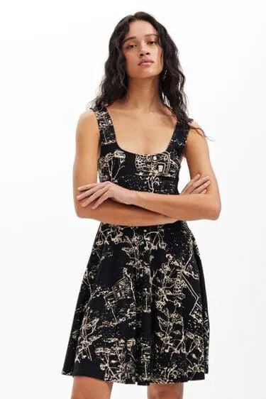 Vestido tirantes skater