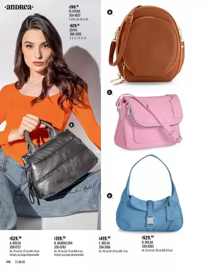 Catálogo de ANDREA - BOLSAS Y ACCESORIOS 26 de agosto al 25 de enero 2025 - Pagina 9
