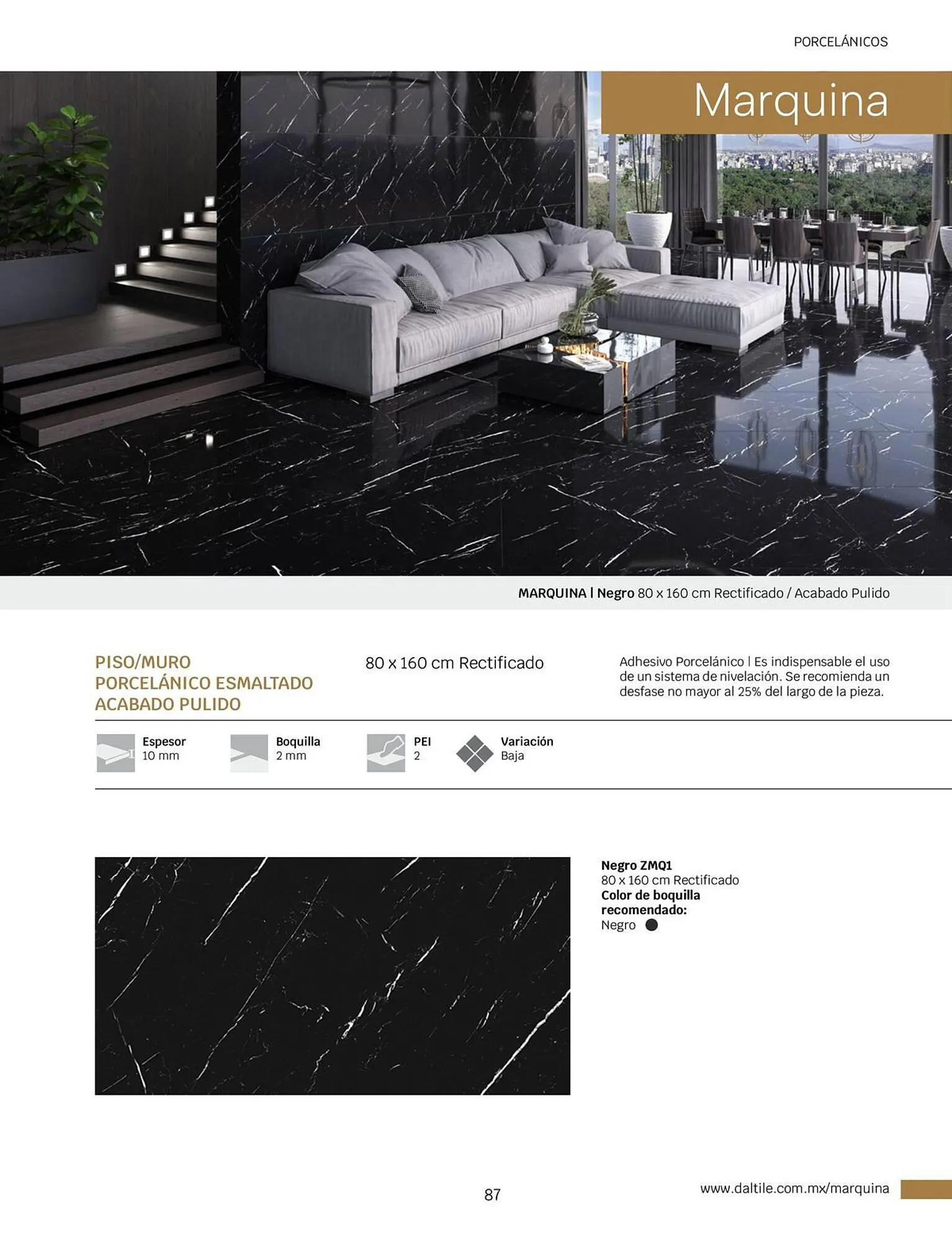 Catálogo de Catálogo Daltile 1 de enero al 31 de diciembre 2024 - Pagina 87