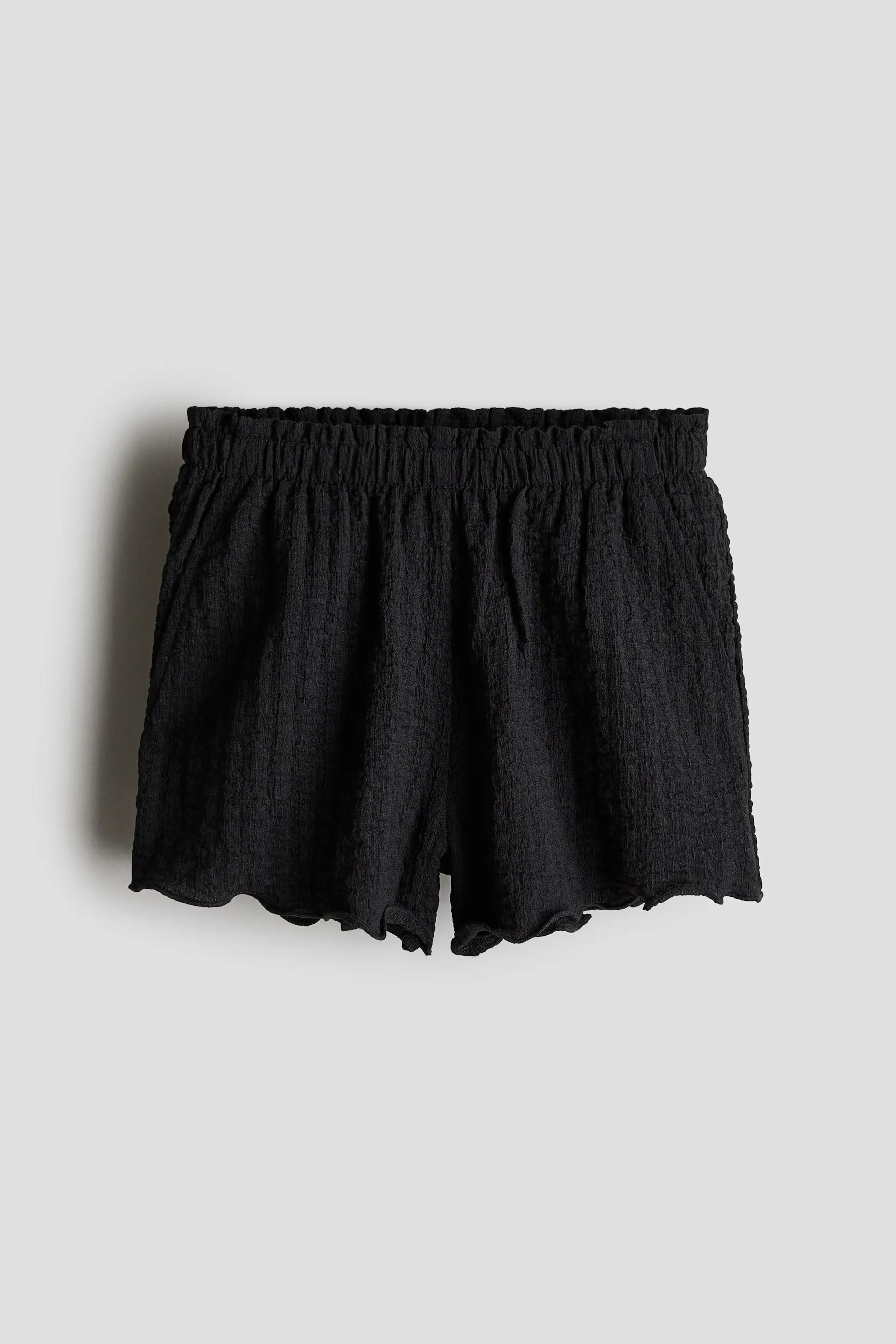 Shorts en punto corrugado
