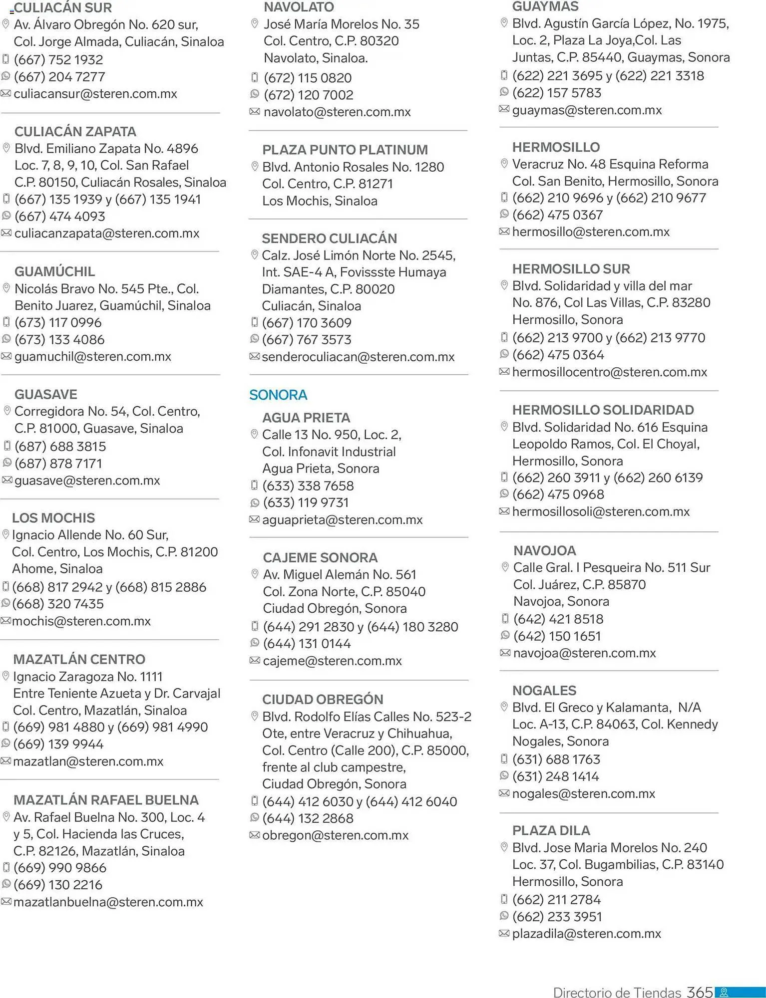 Catálogo de Catálogo Steren 1 de enero al 1 de enero 2027 - Pagina 377