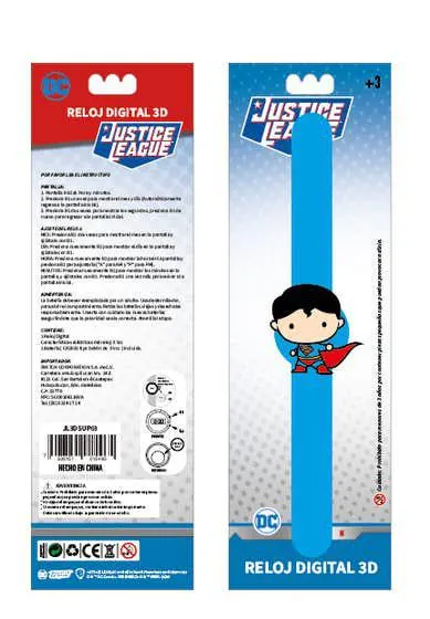 Switch DC Justice League Reloj Digital 3D Superman JL3DSUP03