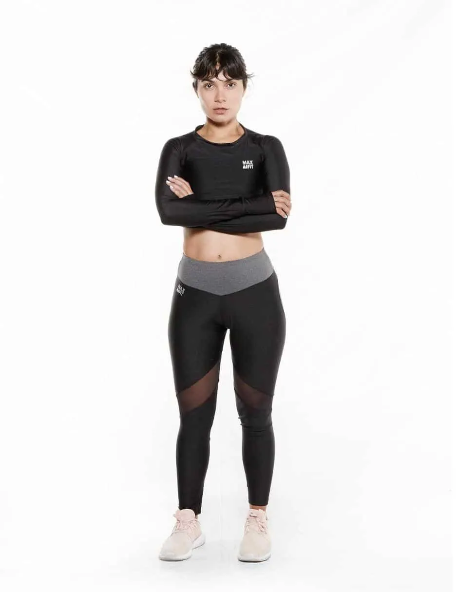 Leggins deportivos corazón gris Max Fit
