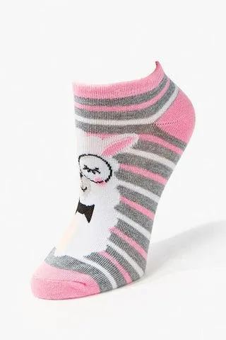 CALCETIN LLAMA CON LENTES