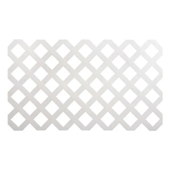 CERCA DIAMOND PLÁSTICO BLANCO 121 X 242 CM