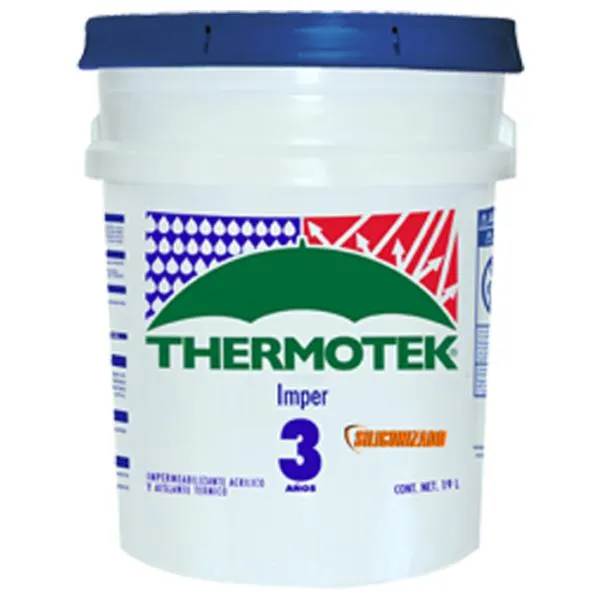 Impermeabilizante Imper 3 Años Blanco Cubeta 19 lts – Thermotek 101008