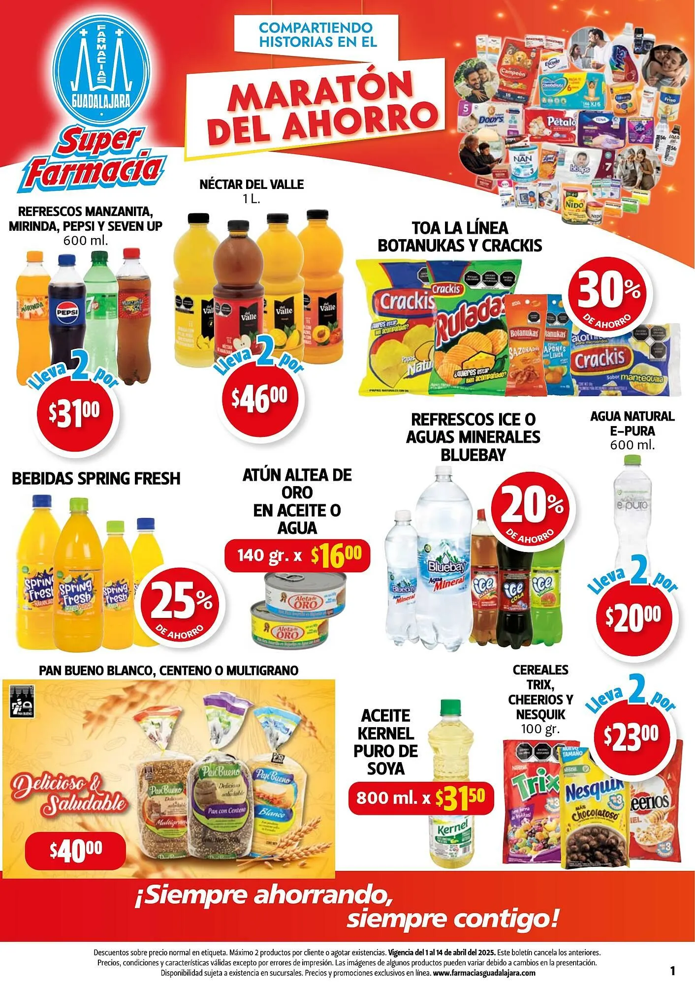 Catálogo de Catálogo Farmacias Guadalajara 1 de abril al 14 de abril 2025 - Pagina 1