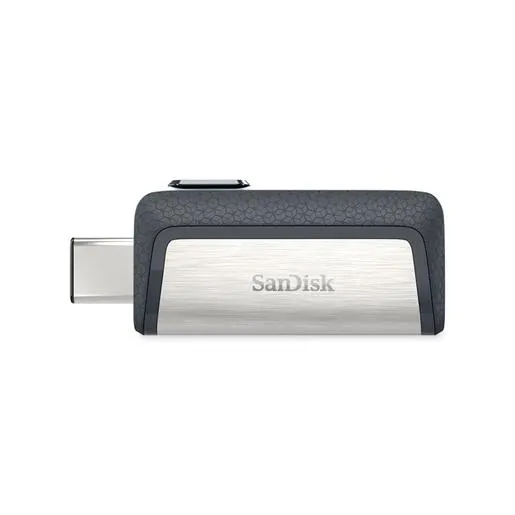 Memoria USB SanDisk Ultra Dual Drive / 64gb / USB 3.1 / USB Tipo C / Negro con plata / Android OTG