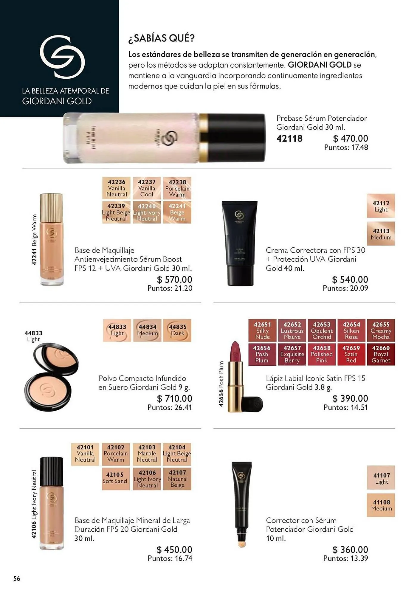 Catálogo de Catálogo Oriflame 6 de octubre al 31 de octubre 2025 - Pagina 56