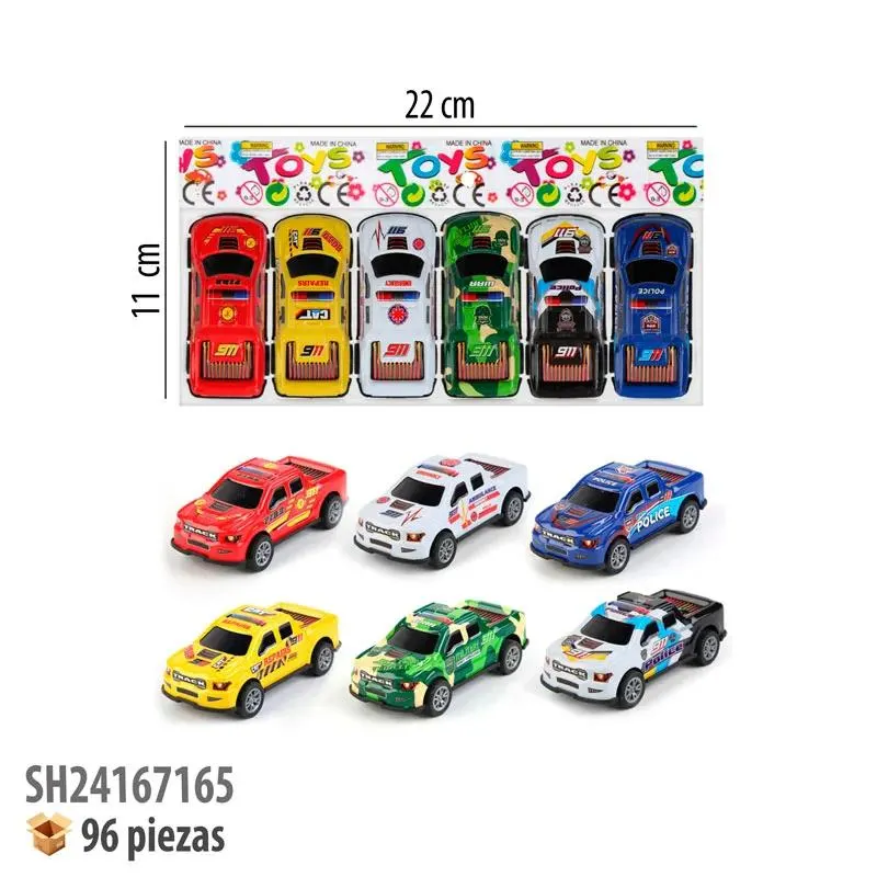 CARRITOS DE METAL 6 PIEZAS