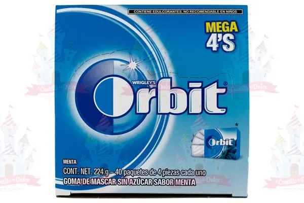 CHICLE 4P ORBIT MENTA 24/40 WRIGLEYS
