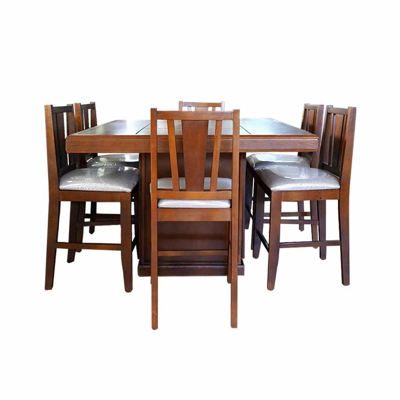 Comedor Texas color whisky de 6 sillas