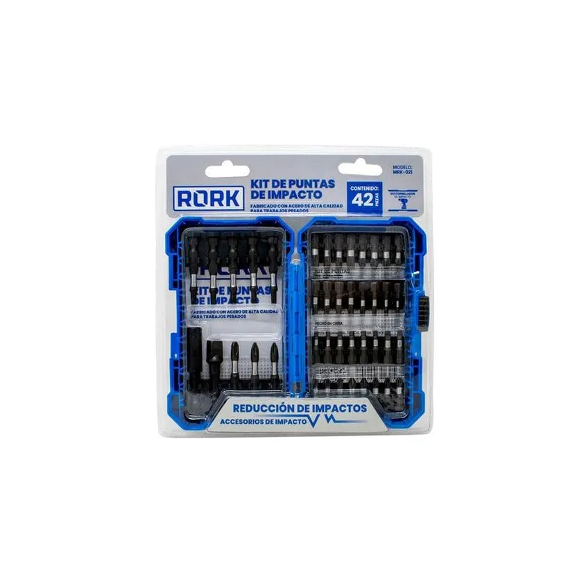 Kit de Puntas de Impacto 42 Piezas RORK