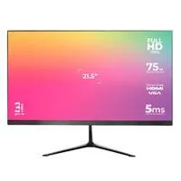 MONITOR ACTECK CAPTIVE VIVID SP215 / 21.5 PUL / PLANO / FULL HD / 75 HZ / 5 MS / VGA HDMI DC / NEGRO / AC-933858 ACTECK AC-933858,7506215933858,ac-933858