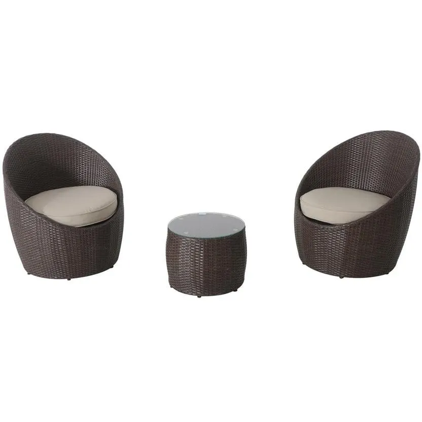 Juego de Balcón Sorrento Ratán 2 Personas