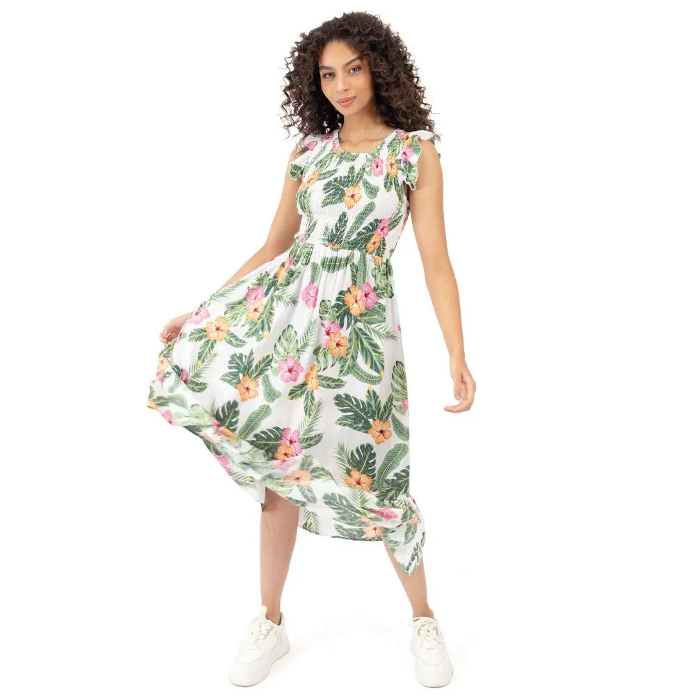 DRESS PRINTED FLOWERS PARA DAMA FOREVER 21