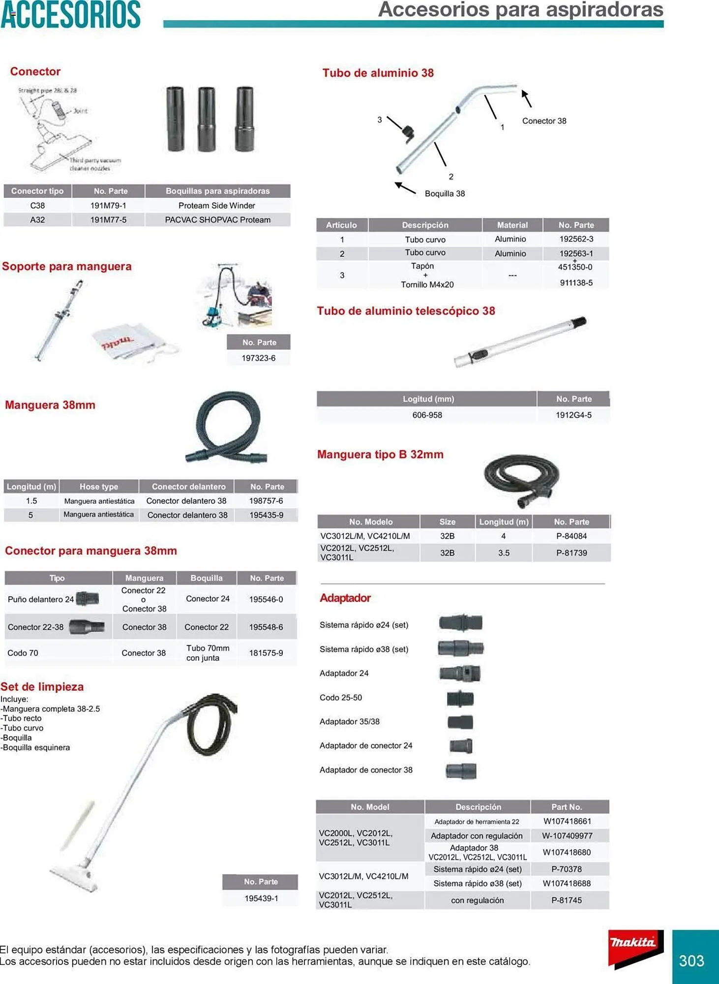 Catálogo de Catálogo Makita 8 de julio al 31 de diciembre 2025 - Pagina 303