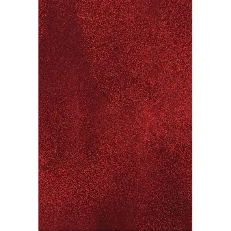 Papel Metálico Holográfico Puntos de 50 x 70 cm Rojo con 10