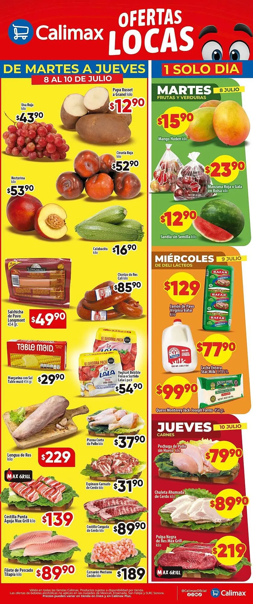 Catálogo de Catálogo Calimax 8 de julio al 10 de julio 2025 - Pagina 1