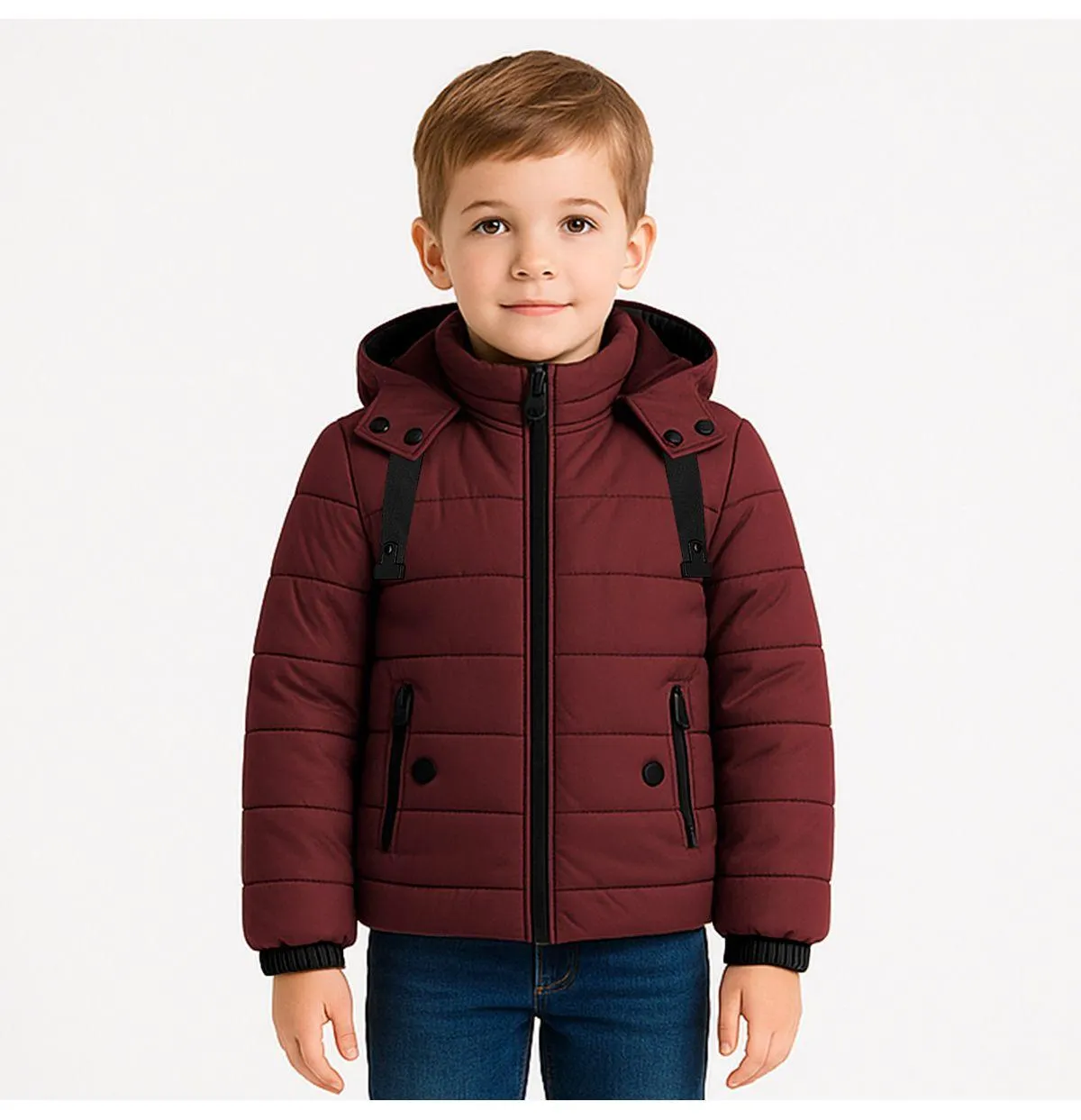 Chamarra Giovanni Gali Acolchada Con Capucha Para Niños KAELAND BOYS BG24745