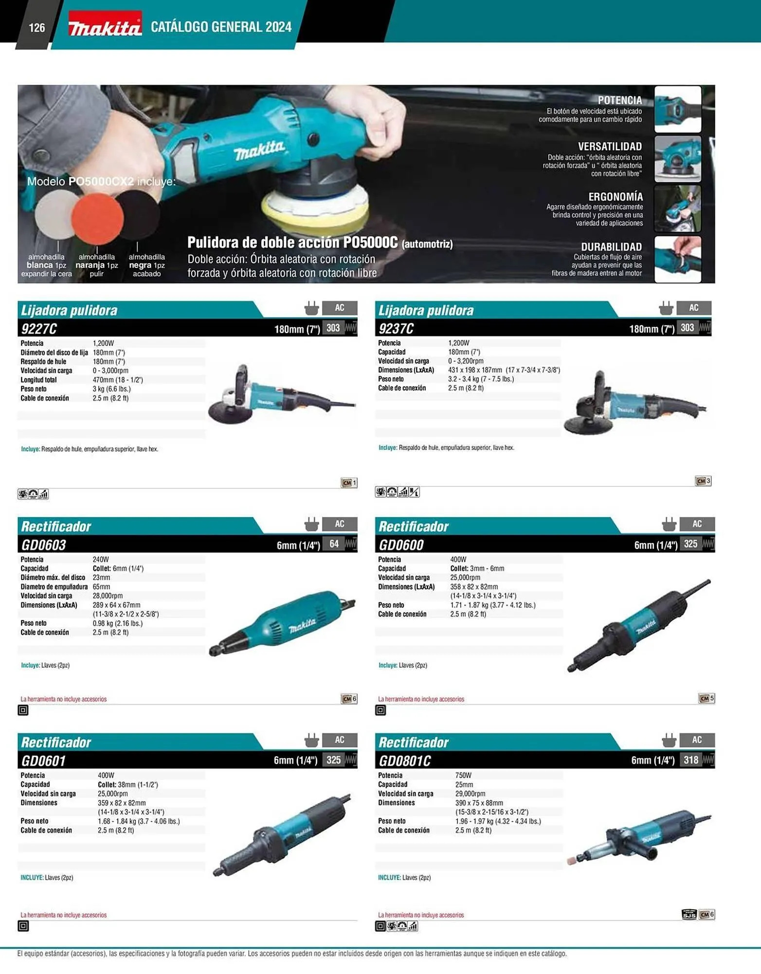 Catálogo de Catálogo Makita 12 de enero al 31 de diciembre 2026 - Pagina 126