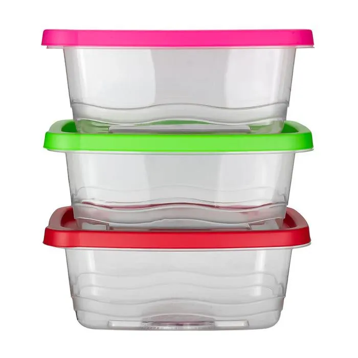 Juego de contenedores de plástico 3 piezas 1.13 L 200-8033-RBW Home Sweet Home