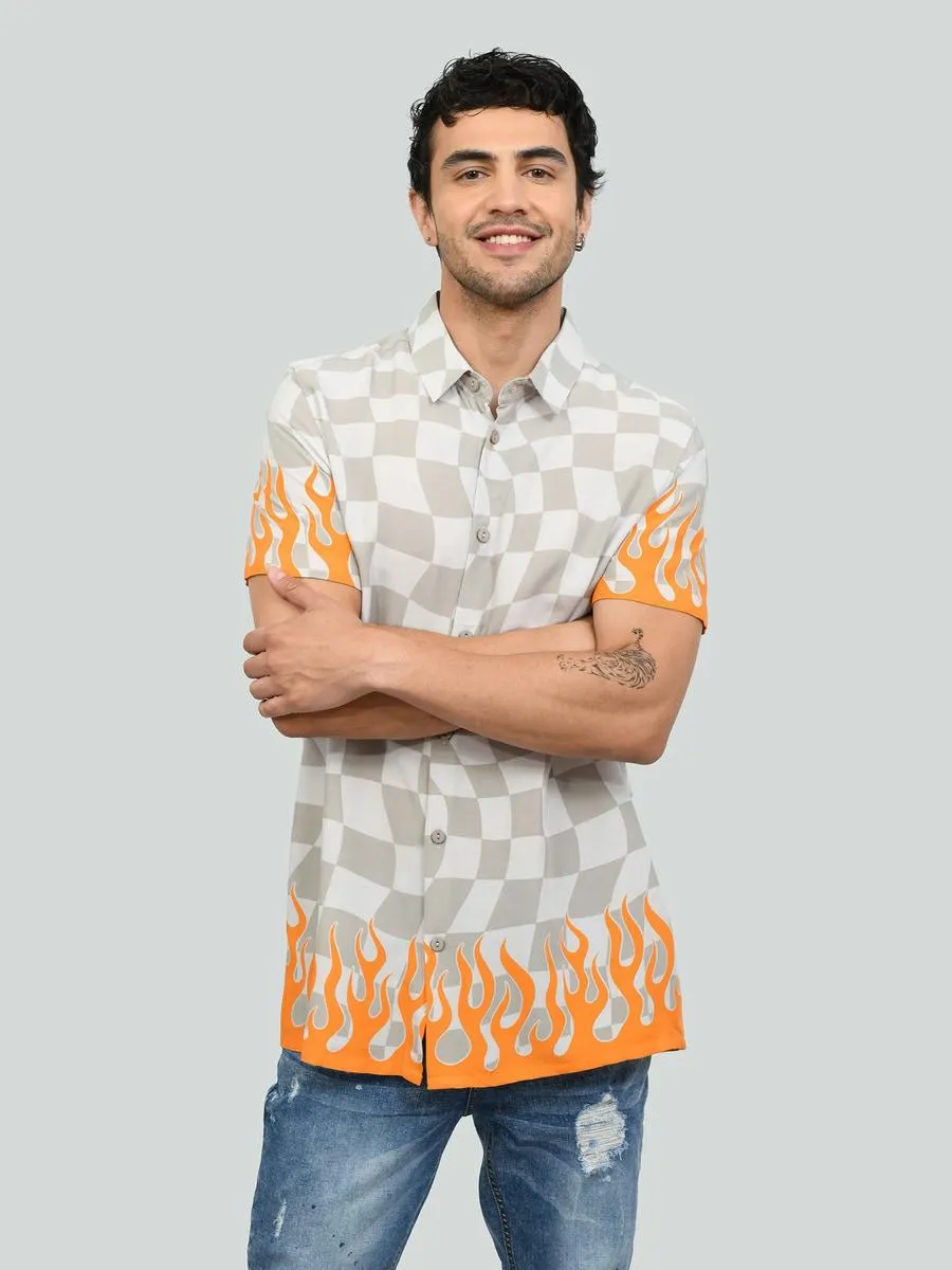 Camisa Manga Corta Estampada
