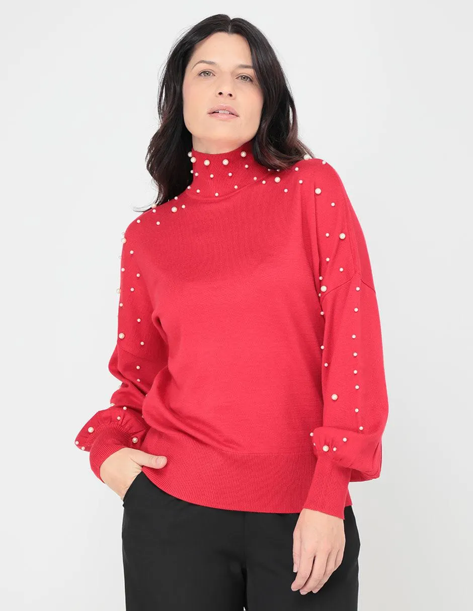 Suéter LIEB Basics cuello alto para mujer