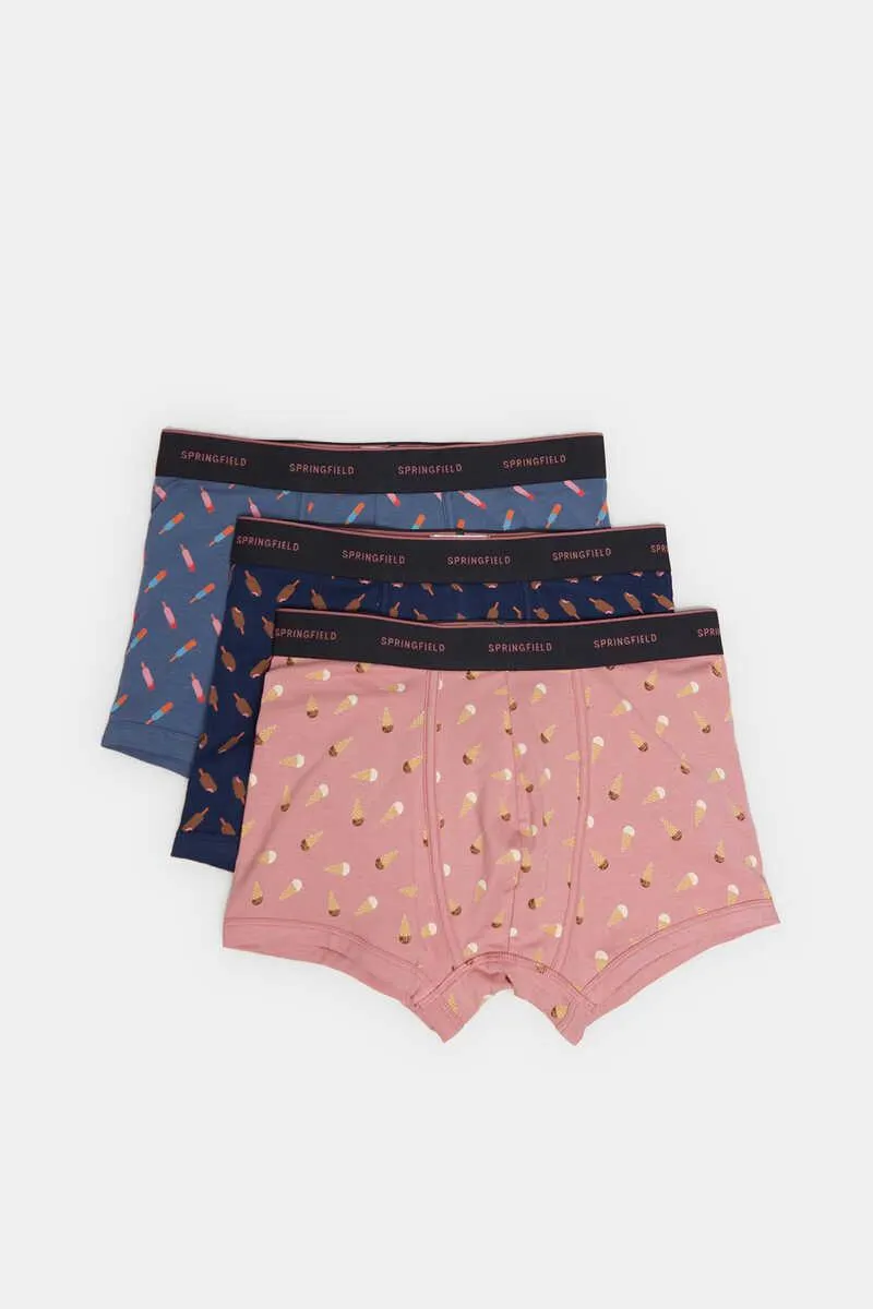 Pack 3 boxers motivos helados