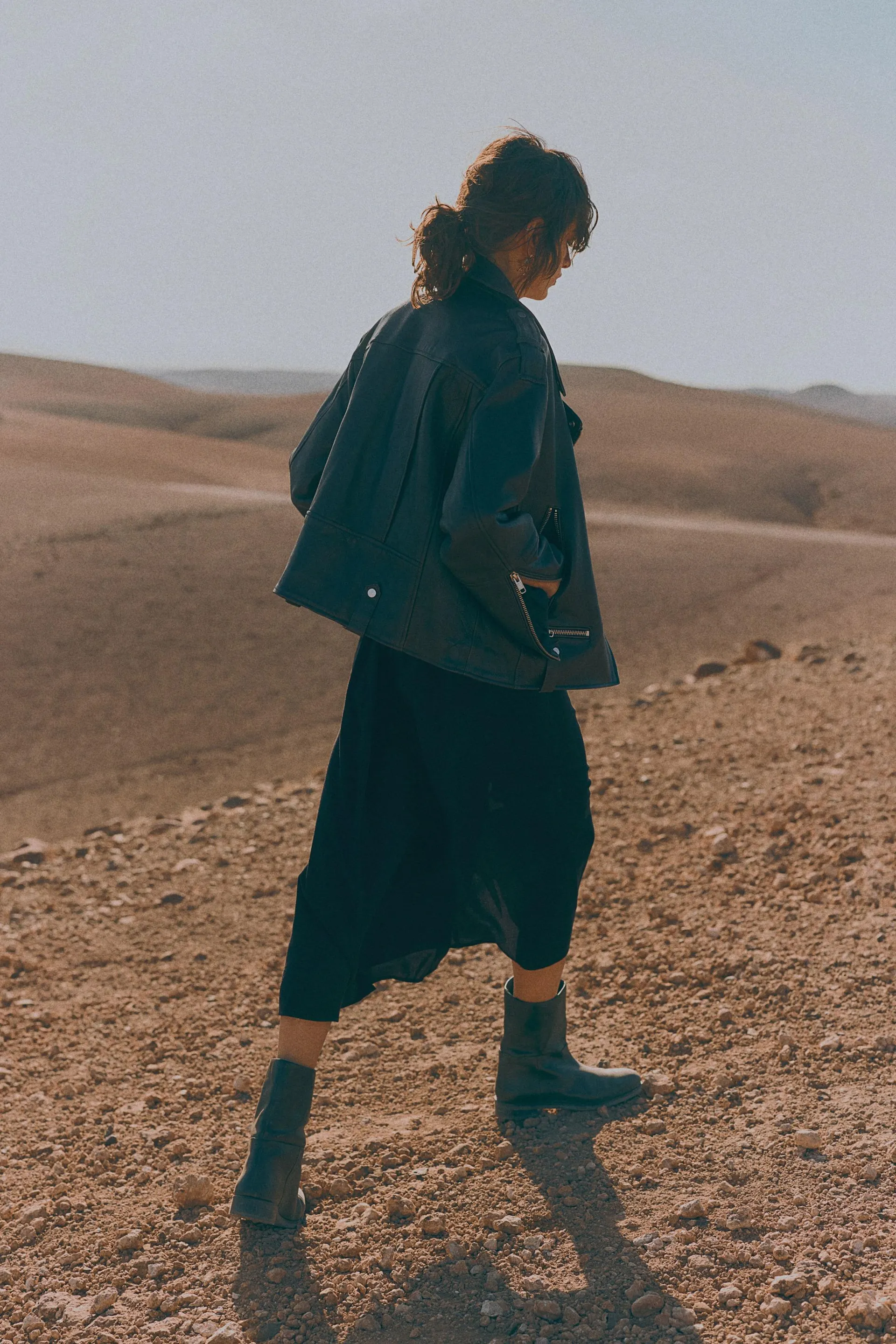 Vestido camisa con cinturón de lazo