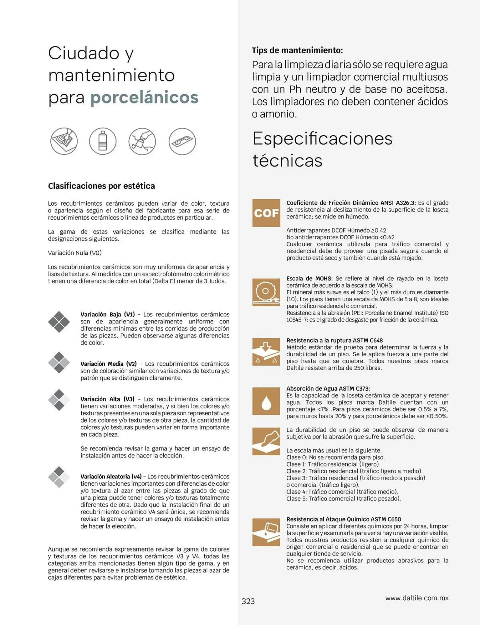 Catálogo de Catálogo Daltile 1 de enero al 31 de diciembre 2024 - Pagina 323