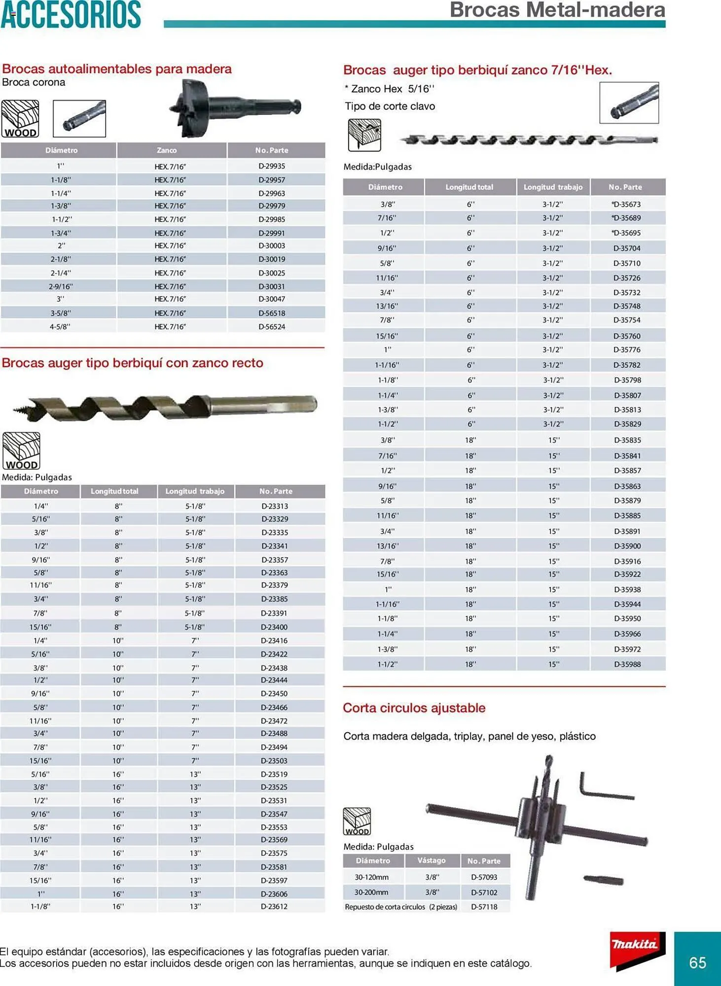 Catálogo de Catálogo Makita 8 de julio al 31 de diciembre 2025 - Pagina 65