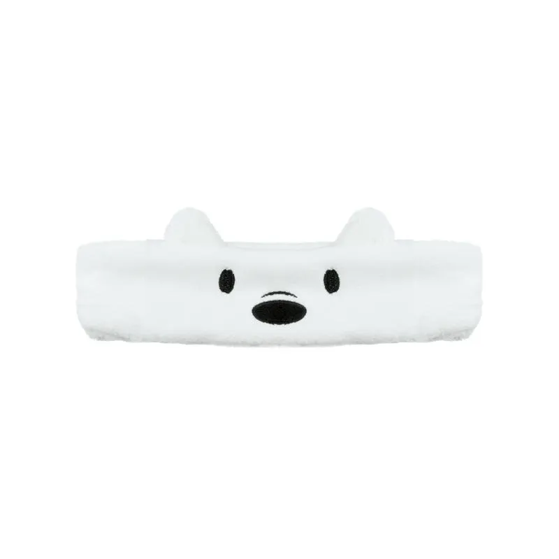 Banda Para Cabello We Bare Bears Polar 100% Poliéster Blanca Unitalla