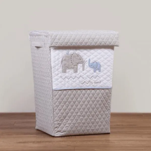 Cesto Grande Elefante Azul