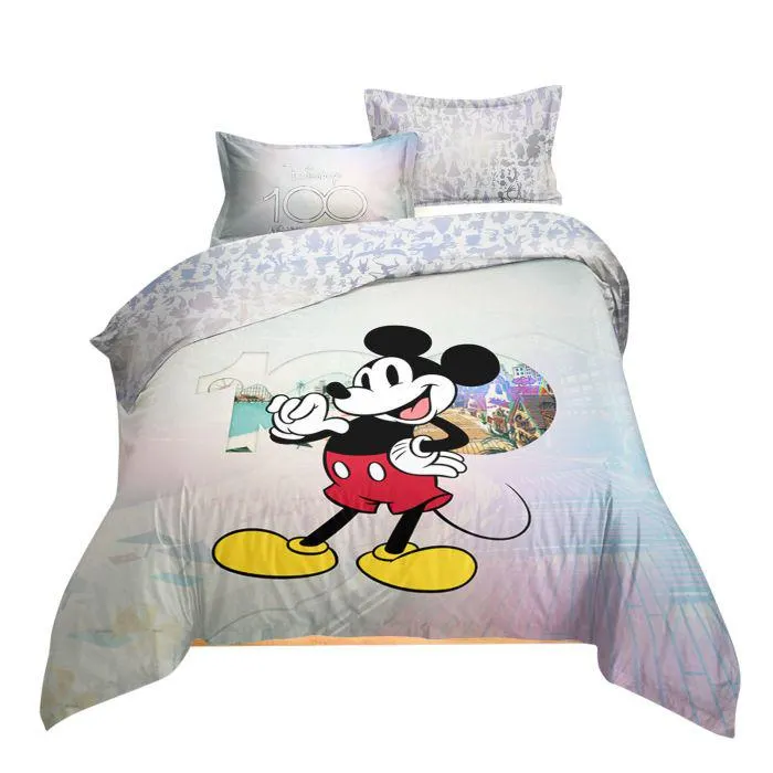 SET DE EDREDON MICROFIBRA MATRIMONIAL MICKEY DESTELLOS