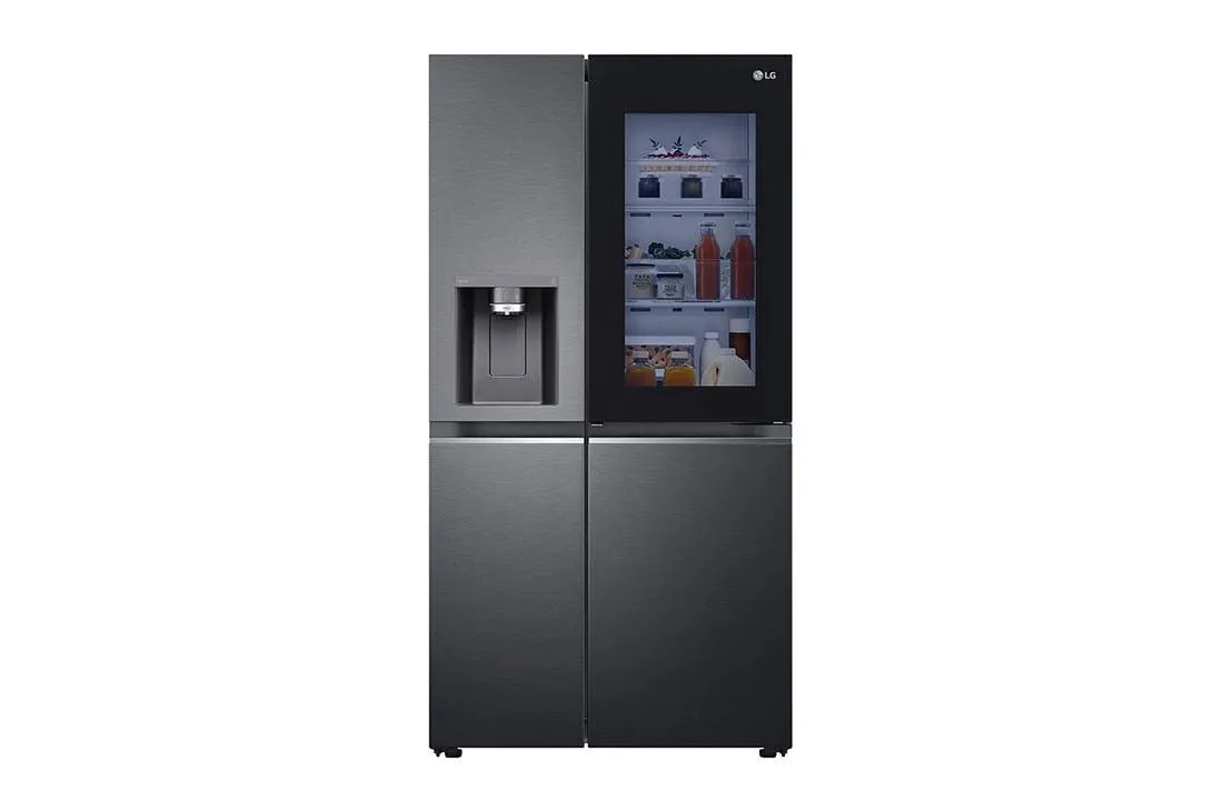 Refrigerador Duplex LG Instaview™ Door-in-Door Inteligente 22 pies cúbicos - Negro Mate con Despachador de Agua y Hielos | LINEAR INVERTER