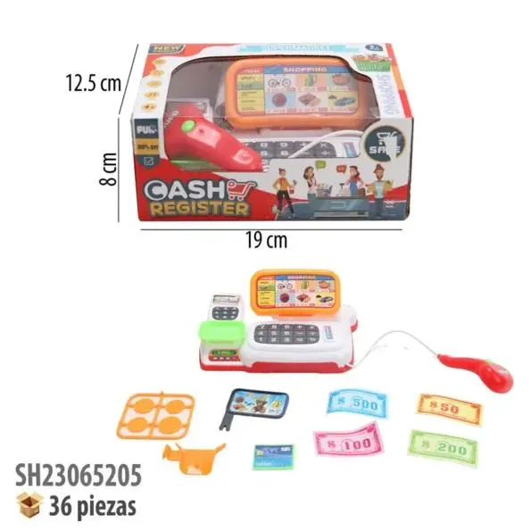CAJA REGISTRADORA CON LUZ Y SONIDO