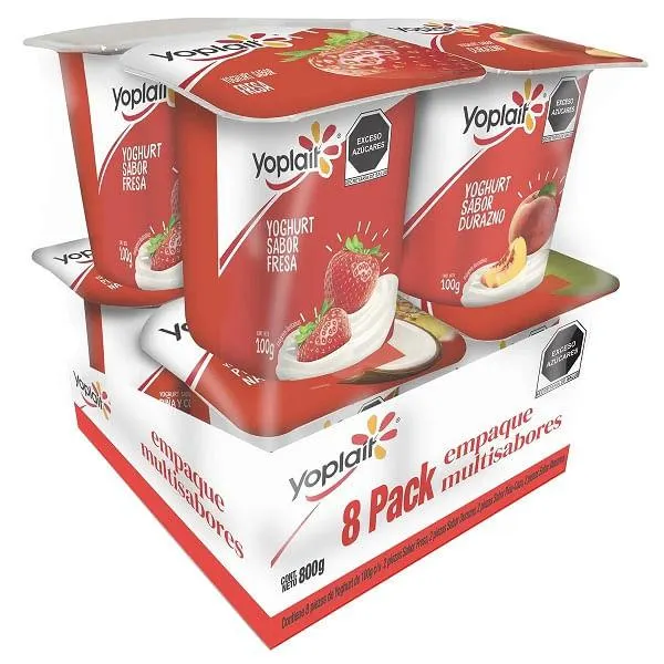 Yoghurt Yoplait batido 8 pack variedad 800 g - Yoghurt Yoplait batido 8 pack variedad 800 g