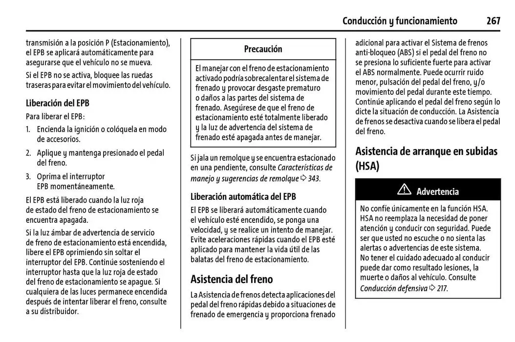 Catálogo de Cheyenne 2025 Manual del propietario 22 de enero al 31 de diciembre 2025 - Pagina 268